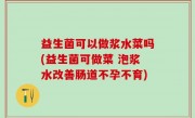 益生菌可以做浆水菜吗(益生菌可做菜 泡浆水改善肠道不孕不育)