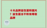 十大品牌益生菌粉图片？益生菌冻干粉有哪些品牌