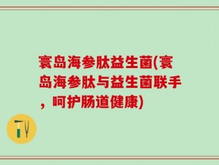 寰岛海参肽益生菌(寰岛海参肽与益生菌联手，呵护肠道健康)