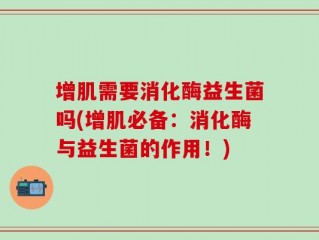 增肌需要消化酶益生菌吗(增肌必备：消化酶与益生菌的作用！)