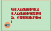 加拿大益生菌市场(加拿大益生菌市场需求强劲，有望继续稳步增长)