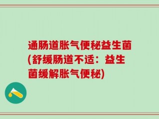 通肠道胀气便秘益生菌(舒缓肠道不适：益生菌缓解胀气便秘)