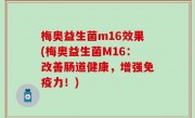 梅奥益生菌m16效果(梅奥益生菌M16：改善肠道健康，增强免疫力！)