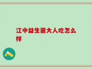 江中益生菌大人吃怎么样