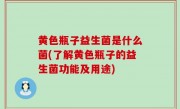 黄色瓶子益生菌是什么菌(了解黄色瓶子的益生菌功能及用途)