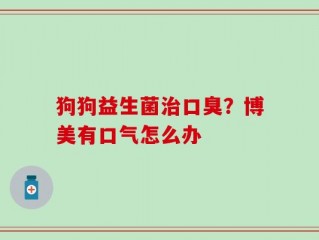 狗狗益生菌治口臭？博美有口气怎么办