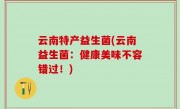 云南特产益生菌(云南益生菌：健康美味不容错过！)