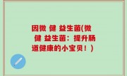 因微 健 益生菌(微 健 益生菌：提升肠道健康的小宝贝！)