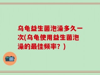 乌龟益生菌泡澡多久一次(乌龟使用益生菌泡澡的最佳频率？)