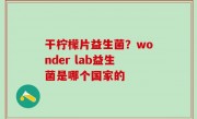 干柠檬片益生菌？wonder lab益生菌是哪个国家的