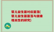 婴儿益生菌对应菌落(婴儿益生菌菌落与健康相关性的研究)