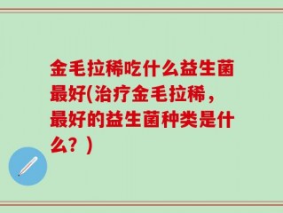 金毛拉稀吃什么益生菌最好(治疗金毛拉稀，最好的益生菌种类是什么？)