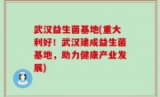武汉益生菌基地(重大利好！武汉建成益生菌基地，助力健康产业发展)