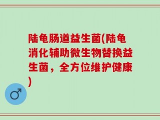 陆龟肠道益生菌(陆龟消化辅助微生物替换益生菌，全方位维护健康)