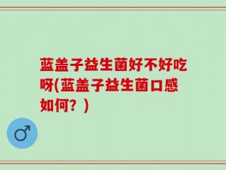蓝盖子益生菌好不好吃呀(蓝盖子益生菌口感如何？)
