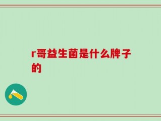 r哥益生菌是什么牌子的