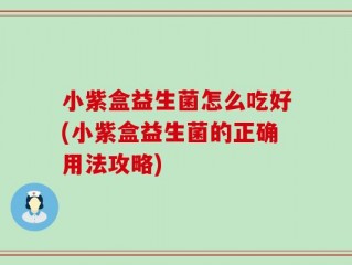 小紫盒益生菌怎么吃好(小紫盒益生菌的正确用法攻略)