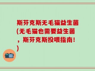 斯芬克斯无毛猫益生菌(无毛猫也需要益生菌，斯芬克斯投喂指南！)