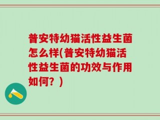 普安特幼猫活性益生菌怎么样(普安特幼猫活性益生菌的功效与作用如何？)