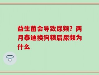 益生菌会导致尿频？两月泰迪换狗粮后尿频为什么