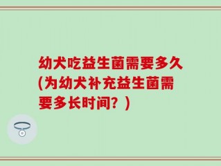 幼犬吃益生菌需要多久(为幼犬补充益生菌需要多长时间？)