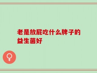 老是放屁吃什么牌子的益生菌好