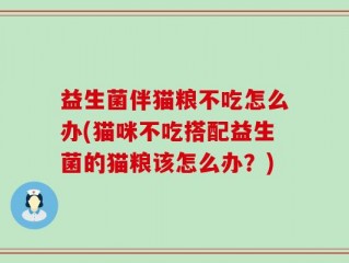 益生菌伴猫粮不吃怎么办(猫咪不吃搭配益生菌的猫粮该怎么办？)