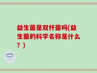益生菌是双杆菌吗(益生菌的科学名称是什么？)
