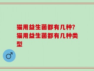 猫用益生菌都有几种？猫用益生菌都有几种类型