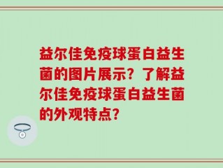 益尔佳免疫球蛋白益生菌的图片展示？了解益尔佳免疫球蛋白益生菌的外观特点？