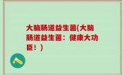 大脑肠道益生菌(大脑肠道益生菌：健康大功臣！)