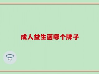 成人益生菌哪个牌子