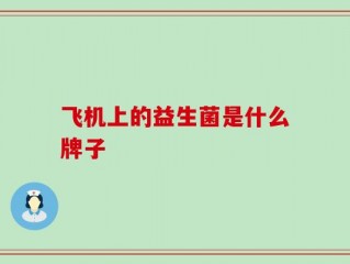 飞机上的益生菌是什么牌子