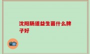 沈阳肠道益生菌什么牌子好