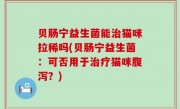 贝肠宁益生菌能治猫咪拉稀吗(贝肠宁益生菌：可否用于治疗猫咪腹泻？)