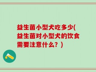 益生菌小型犬吃多少(益生菌对小型犬的饮食需要注意什么？)