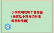 小孩发烧吃哪个益生菌(推荐给小孩发烧时吃哪种益生菌)