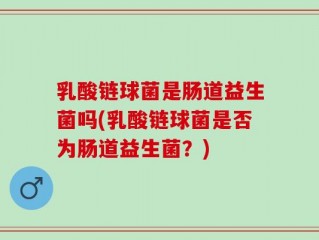乳酸链球菌是肠道益生菌吗(乳酸链球菌是否为肠道益生菌？)
