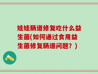 娃娃肠道修复吃什么益生菌(如何通过食用益生菌修复肠道问题？)