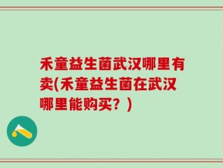 禾童益生菌武汉哪里有卖(禾童益生菌在武汉哪里能购买？)