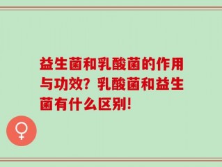 益生菌和乳酸菌的作用与功效？乳酸菌和益生菌有什么区别!