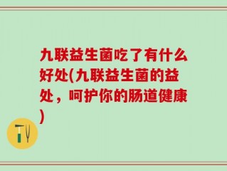九联益生菌吃了有什么好处(九联益生菌的益处，呵护你的肠道健康)