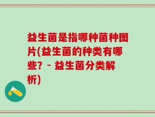 益生菌是指哪种菌种图片(益生菌的种类有哪些？- 益生菌分类解析)