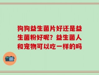 狗狗益生菌片好还是益生菌粉好呢？益生菌人和宠物可以吃一样的吗