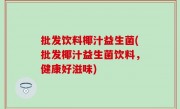 批发饮料椰汁益生菌(批发椰汁益生菌饮料，健康好滋味)
