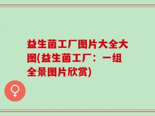 益生菌工厂图片大全大图(益生菌工厂：一组全景图片欣赏)