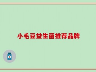 小毛豆益生菌推荐品牌