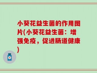 小葵花益生菌的作用图片(小葵花益生菌：增强免疫，促进肠道健康)