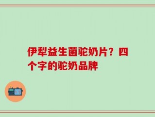 伊犁益生菌驼奶片？四个字的驼奶品牌