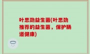 叶思劲益生菌(叶思劲推荐的益生菌，保护肠道健康)